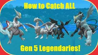 How to Catch Every Gen 5 Legendary in Pixelmon!  (ALL Forms)