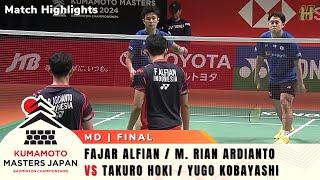 Finals - Japan Masters 2024 | Fajar Alfian/Rian Ardianto (INA) vs Takuro Hoki/Yugo Kobayashi (JPN)