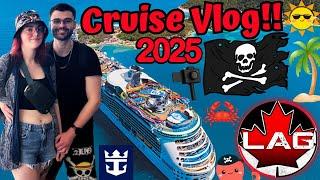 VLOG My First Ever Cruise!! Featuring My Girlfriend! Royal Caribbean Navigator Of The Seas! (2025)