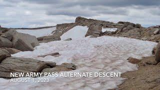 New Army Pass Alt. Route, Aug 1 2023