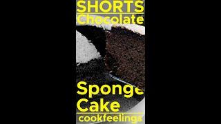 [shorts] easy chocolate sponge cake recipe