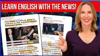 Learn English with the News | Tesla Reveals the Cybercab (FREE PDF)