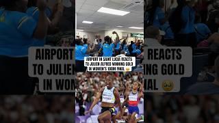 Julien Alfred won the first ever Olympic medal for Saint Lucia ️