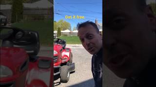 Free mower. Won’t start. Cover the air intake! Briggs engine, Craftsman mower #smallengine