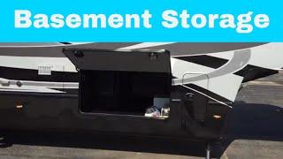 Large RV Basement Storage - Luxe Elite, Gold and Luxe Toy Hauler