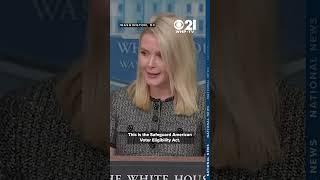 White House on the passing of the SAVE Act, requiring citizenship proof to vote