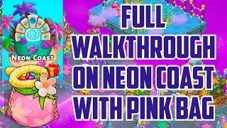 Full Walkthrough on Neon Coast with Pink Bag | Family Island | Dec 2024