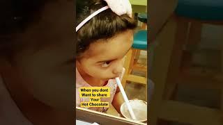 Do Not Disturb Hot Chocolate Drinking In Progress #shorts #hotchocolate #kids #Anveshasane #mcd