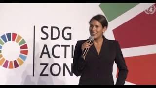 Ottavia Ortolani dell'ASviS presenta i Saturdays for Future all'Onu