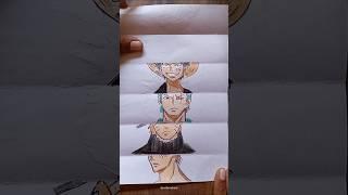 #animecharacter paper fold art #anime #animedrawing #art #drawing #draw #animeshorts #animeart