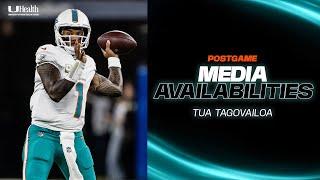 QB Tua Tagovailoa meets with the media after #MIAvsLAR  | Miami Dolphins