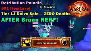 WoW TWW: Ret Paladin SOLO Tier 11 Delve PRE NERF (NO DEATHS) | Tak-Rethan Abyss