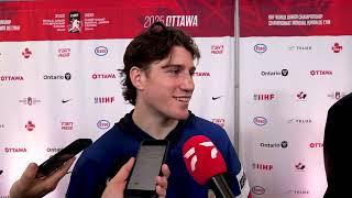 Ryan Leonard Talks About Playing The Villain In Ottawa, USA Advancing To World Junior Semis