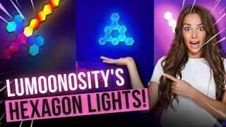 CREATE FUN PATTERNS WITH LUMOONOSITY HEXAGON LIGHTS