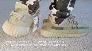 ASMR Unboxing Yeezy 350 V2 SULFUR + Legit Check + On Feet!