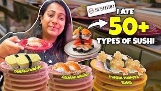 I ate 50 types of SUSHI at Sushi Conveyor Belt Restaurant 