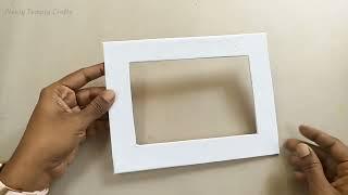 DIY Photo Frame Making Idea / Cardboard photo frame / Handmade picture frame / Home made Photo Frame