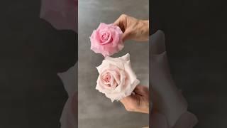 Seems like a real rose? I used sugar paste for these realistic-looking sugar roses  #ekatsacademy