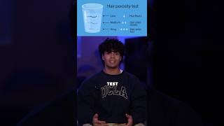 Trying hair porosity test…#shorts