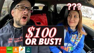 $100 Goal On Uber Eats & Doordash To End 2024?? Are We Crazy??