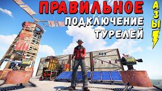 Как в RUST подключить турель: от ветряка, солнечных панелей или генератора