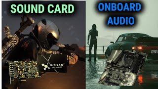 Onboard audio vs Sound card | Gaming Performance Test