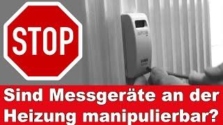 Können Messgeräte an Heizungen manipuliert werden?