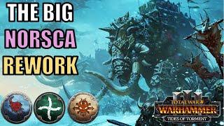 TIDES OF TORMENT DLC - The Big Norsca Rework, New Units, Lords and Mechanics - Total War Warhammer 3
