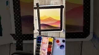 Limited color pallet painting.  #watercolor #learnwatercolor  #desertwatercolor #easywatercolor