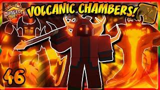 VOLCANIC CHAMBERS + LEGENDARY! Ep.46 | Noob To Godly Dungeon Quest [Roblox]