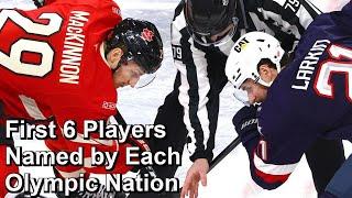 First 6 Names Revealed by Each Nation for 2026 Olympic Men's Teams