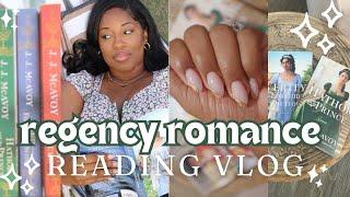 Regency Romance Reading Vlog | Bridgerton Vibes