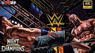 "John Cena vs Triple H - Epic Clash at WWE 2K24: Night of Champions" #wwe