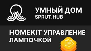 SPRUT.HUB - HomeKit управление лампочкой