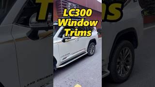 Toyota LC300 Window trims #toyota #carpart #lc300