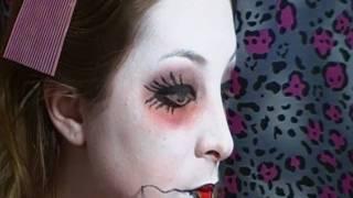 Scary Doll - Makeup para Halloween em 5 minutos