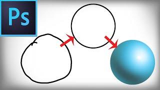 How to create perfect circles in photoshop drawing spheres for digital artists