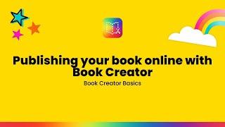 Publishing your book online with Book Creator