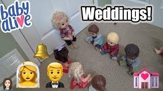 Baby Alive Boys Get Girlfriends: Weddings! | Kelli Maple