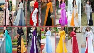 Stylish Most Beautiful Long Kurti Designs 2023 / Vietnam Dress Designs / Ao Dai Dress Collection