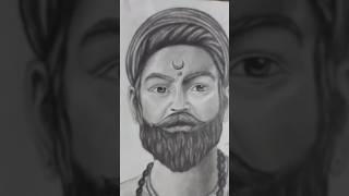 Shivaji Maharaj sketch pencil drawing ️#shorts #drawing #shivajimaharaj #shivaji #comingsoon