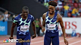 Michael Cherry edges Olympic gold medalist Kirani James in men's 400m photo finish | NBC Sports