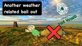 WILDCAMP BAIL OUT | WIND IS A PROBLEM NOW | SCOTLANDS HILLS