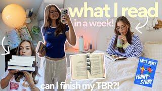 what I read in a week  *can I finish my TBR?* (5⭐️ book!!)