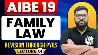 AIBE 19 Class | Family Law Previous Year Questions | All India Bar Exam | Judiciary By PW