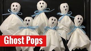 HALLOWEEN 2020 IDEAS- DIY GHOST POPS | Sally Funakoshi