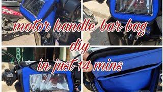 motorcycle handle bar .tutorial video pano matutong gumawa ng motor handle bar bag ?