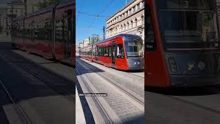 Tram city Tampere - Skoda Transtech ForCity Artic X34 tram. #shorts #trams