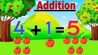 Practice and Learn Math Addition, for Kindergarten and Grade 1 kids I Basic Addition for Kids