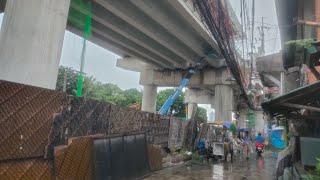 GIBA NA MGA BAHAY!PINASPASAN PA KAHIT MAY BAGYO!NLEX-SLEX CONNECTOR ROAD